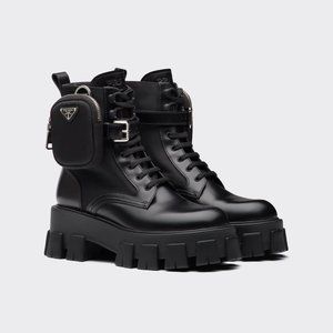 PRADA MONOLITH Lug Sole Boots Size 9 - From Prada NYC 5th Ave